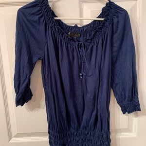 Pretty blouse dark blue